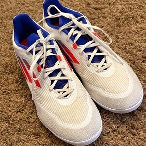 adidas Cream and Red Athletic Shoes